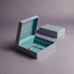 Elegant custom anklet box with soft velvet interior