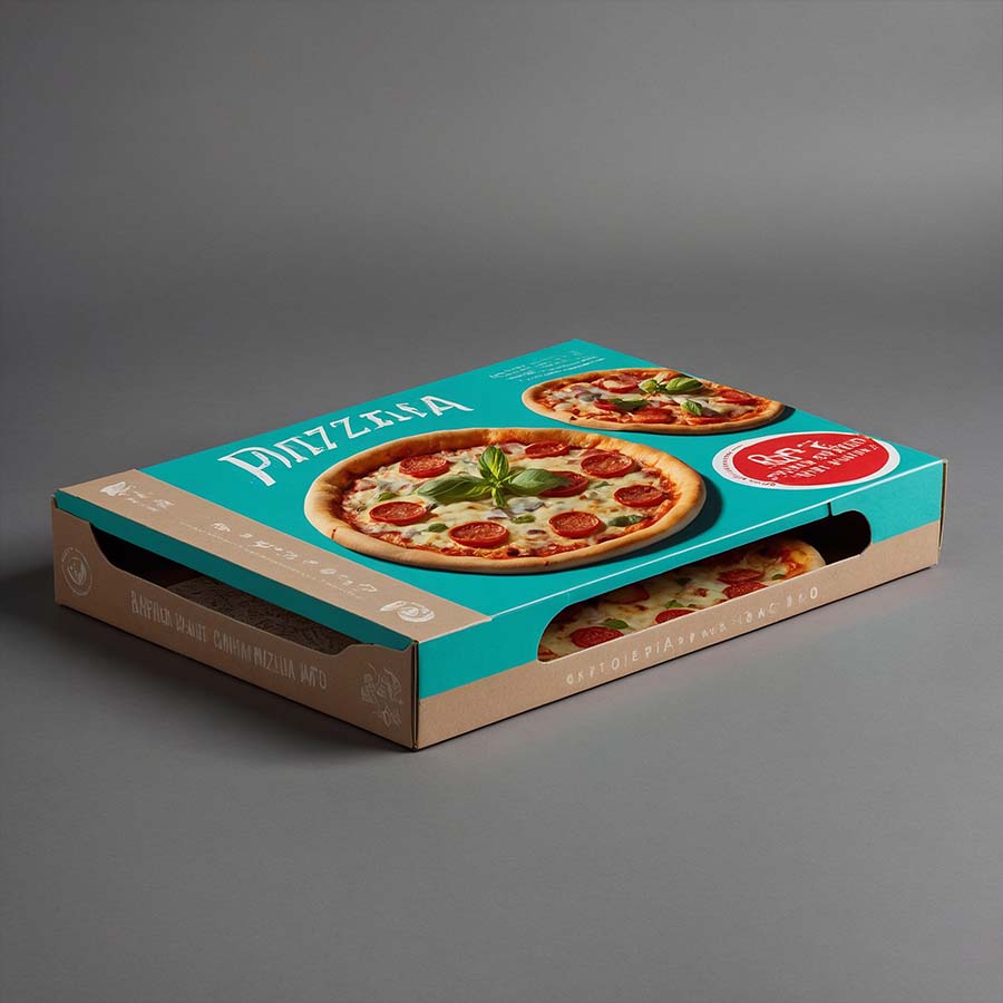Custom pizza boxes with eco-friendly materials and unique designs by Hexa Custom Boxes