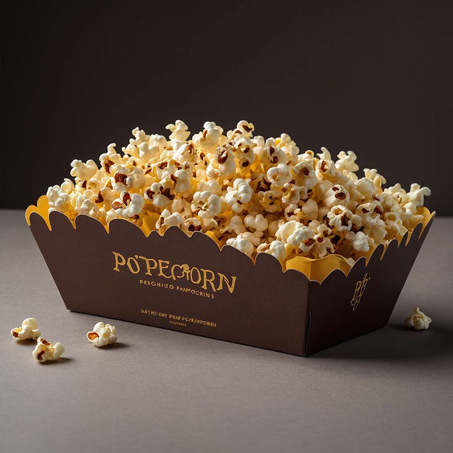 Custom popcorn boxes with vibrant designs for events