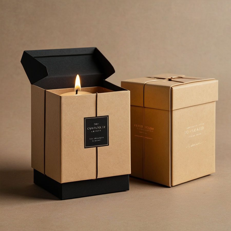 Luxury rigid candle boxes with foam inserts