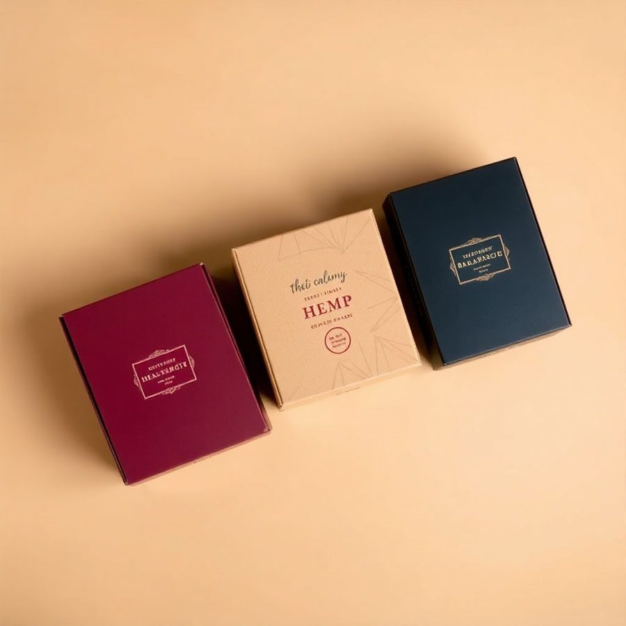 Custom-printed hemp boxes with unique branding