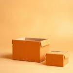 Eco-friendly orange mailer box with secure closure