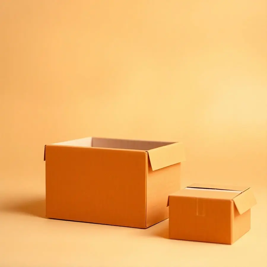 Eco-friendly orange mailer box with secure closure