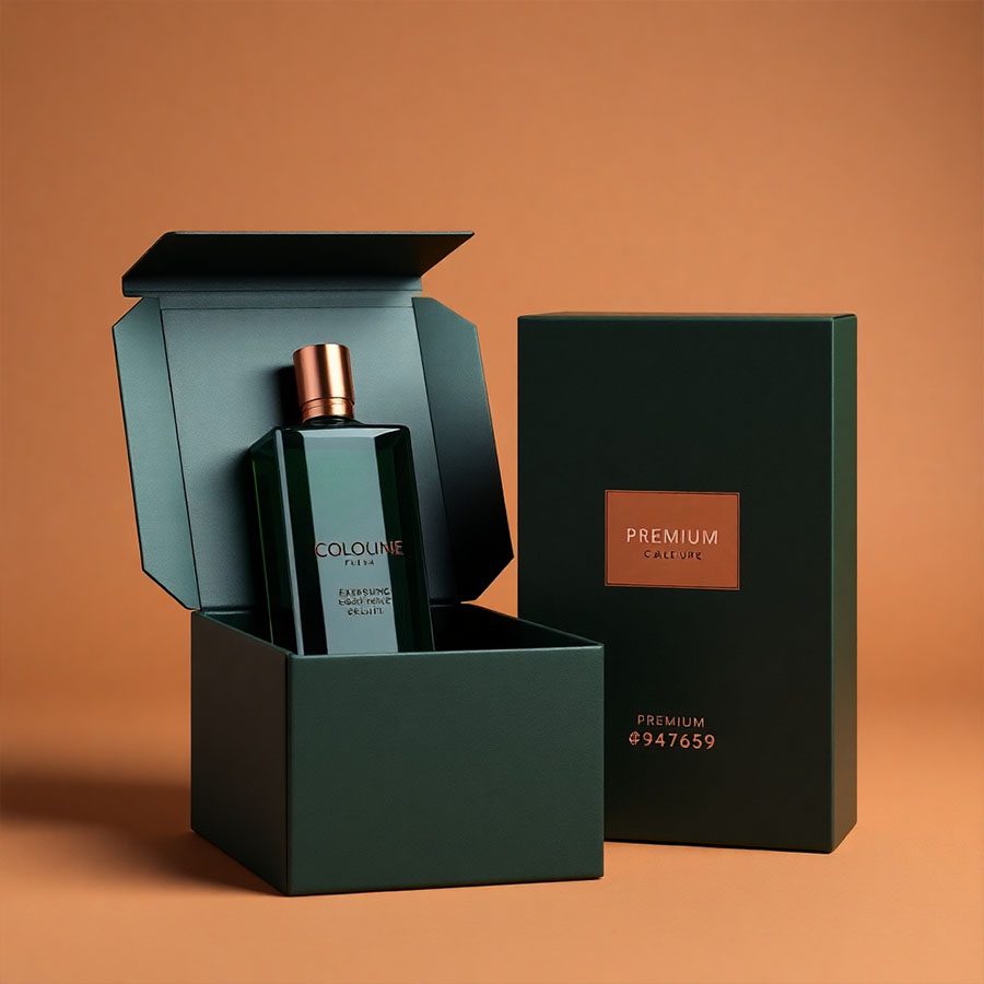 Premium printed cologne packaging