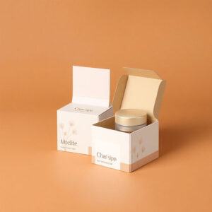 Matte black Cosmetic Cardboard Boxes with inserts