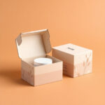 Custom printed Cosmetic Cardboard Boxes with gold foil