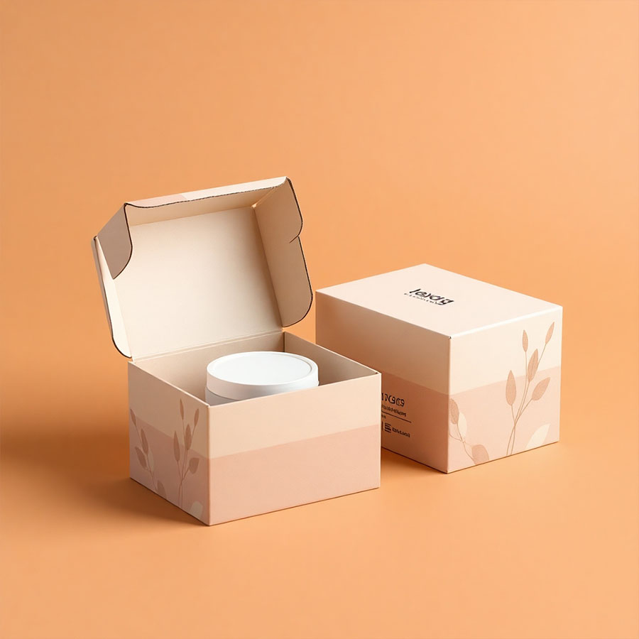 Custom printed Cosmetic Cardboard Boxes with gold foil