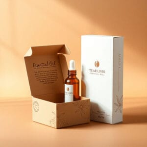 Custom essential oil box with compartments