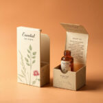 Essential oil box with dropper insert