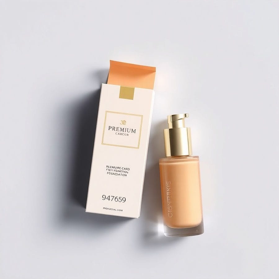 Eco-friendly makeup foundation box with insert