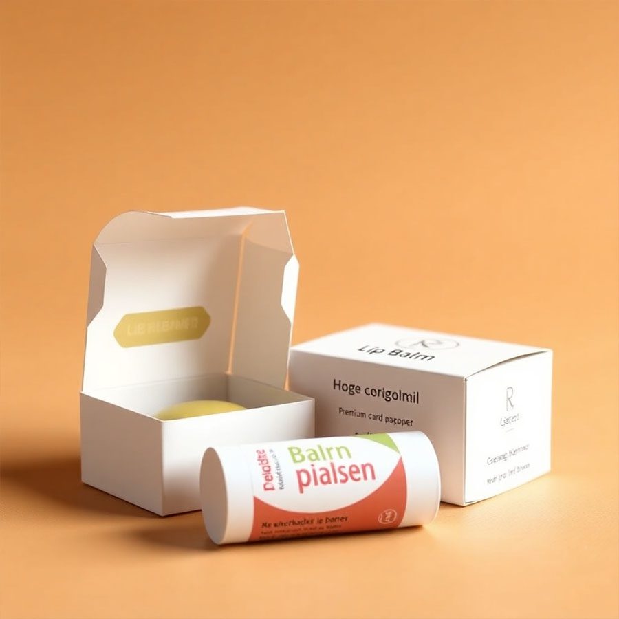 Colorful custom lip balm boxes with inserts