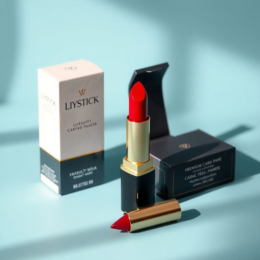 Glossy lipstick boxes wholesale in pink and gold